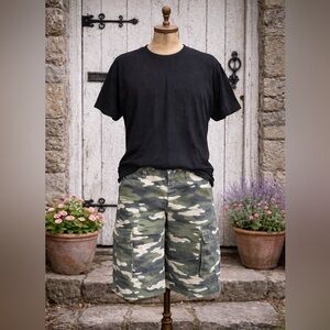 True Religion Men’s Camo Utility Shorts